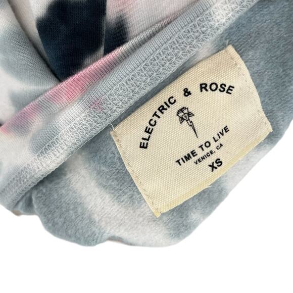 Electric & Rose Neil Sweatshirt Wildrose & Savannah Wash Tie Dye Size XS - Picture 11 of 13